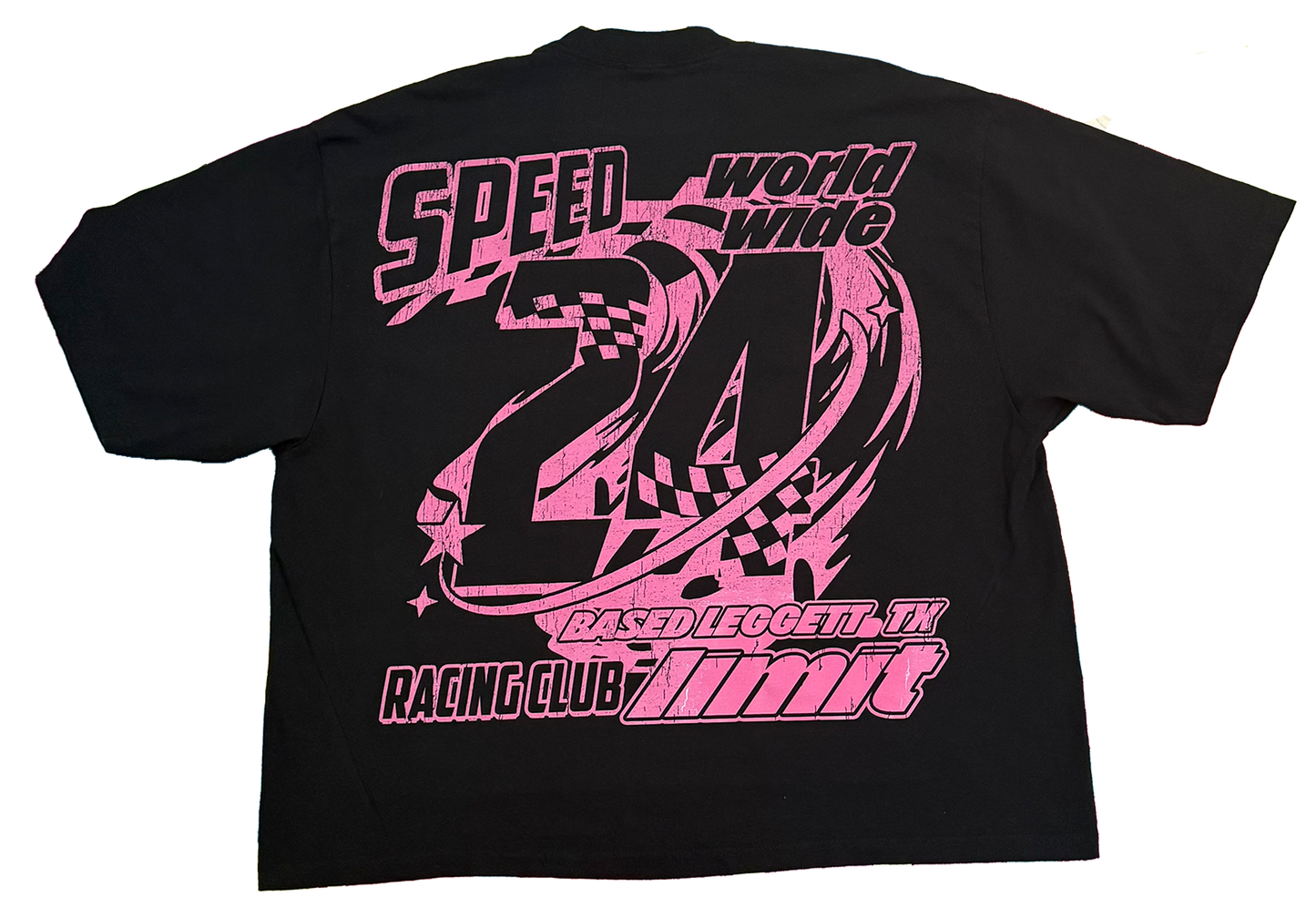 " PNK PLR RACE CLUB COLLECTION " Black Tee