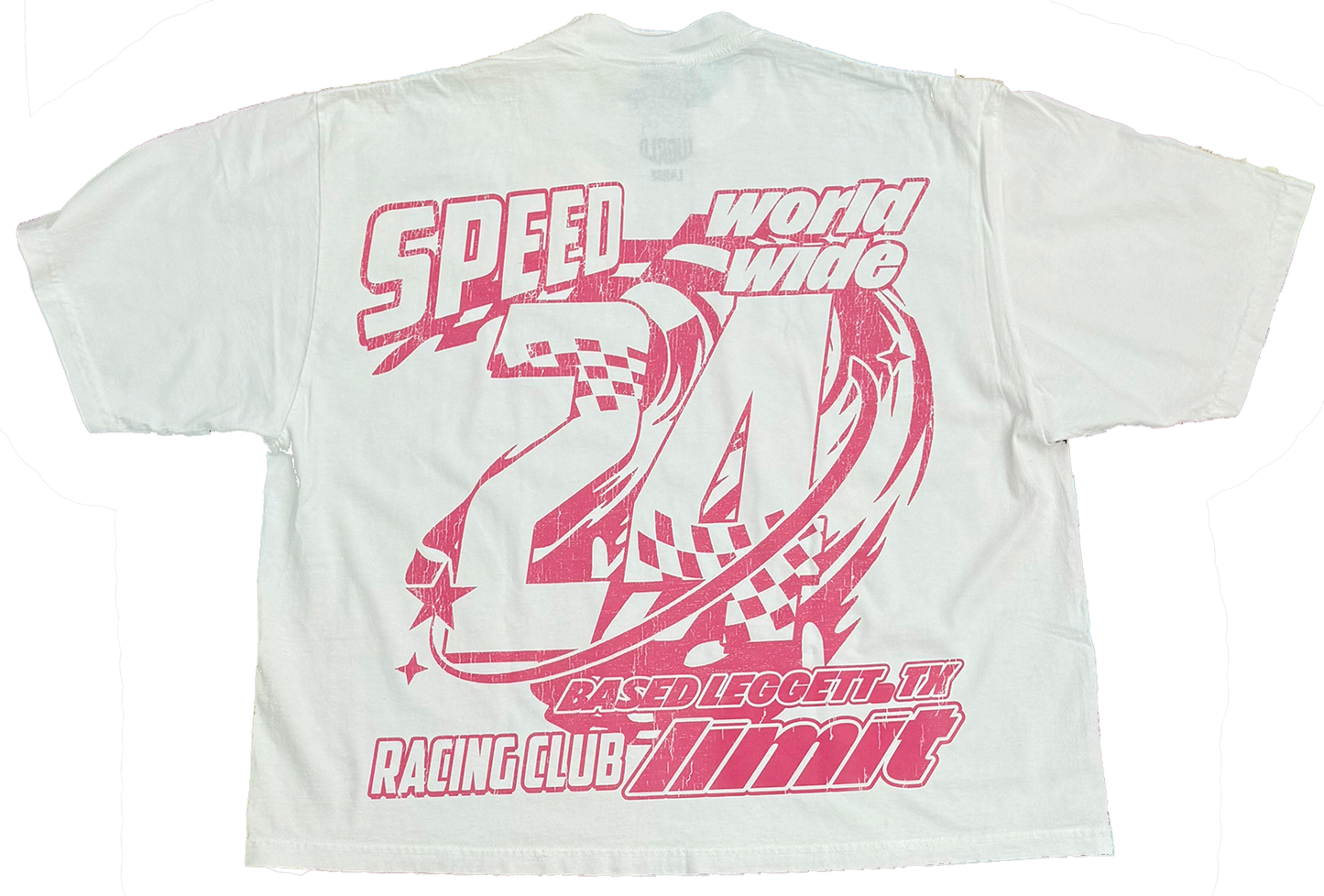 " PNK PLR RACE CLUB COLLECTION " White Tee